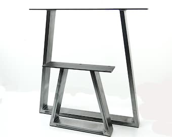 Metal Table Leg Low Coffee Trapezium Leg Furniture Feet Bench Desk Stands Industrial Modern Dining Table Legs