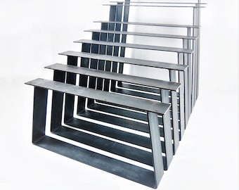 Trapezium Metal Table Leg, Bench Leg, Coffee Table, Stand Desk, Solid Metal Frame, Trapeze Shape, Industrial Decor TRTL100