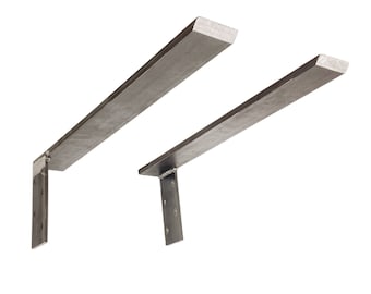 Hidden Side Metal Bracket Flat Granite, Floating Shelf Marble, Quartz, Concrete Sink