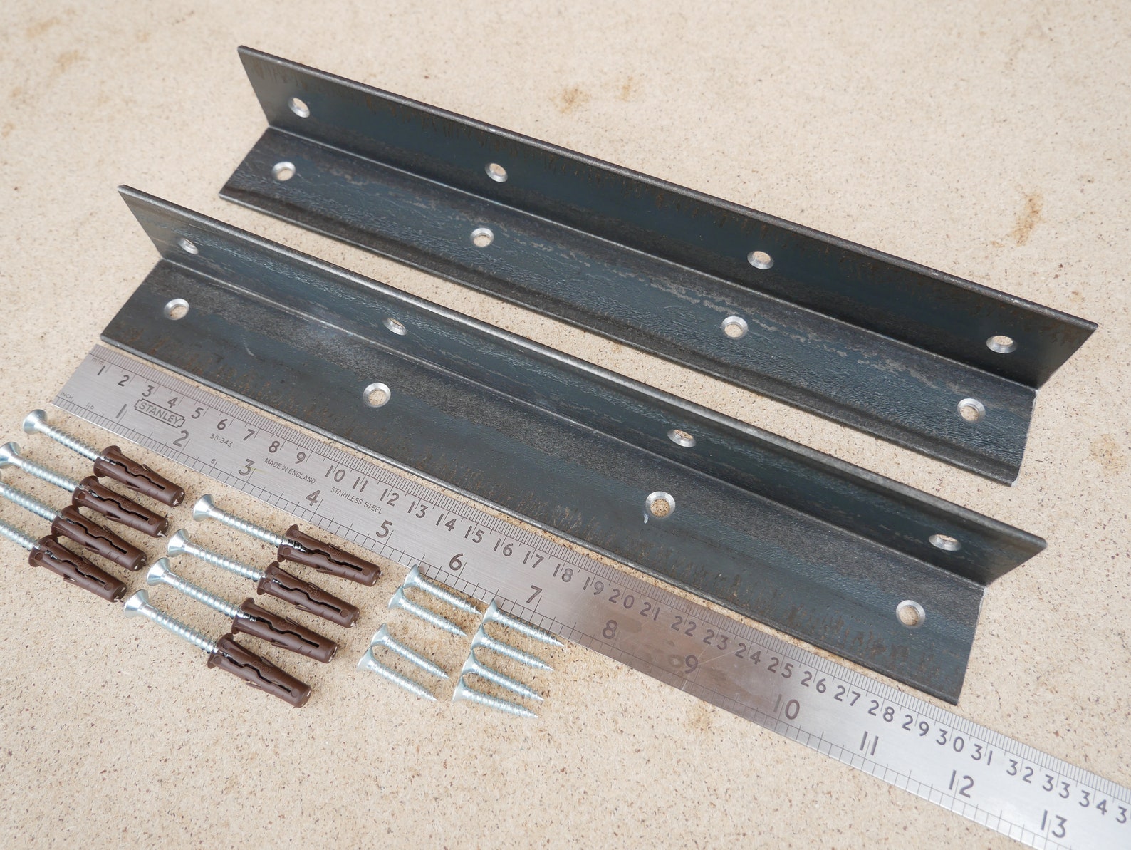 Alcove Shelf Brackets PAIR Shelves Corner Angle Steel Scaffold Etsy UK
