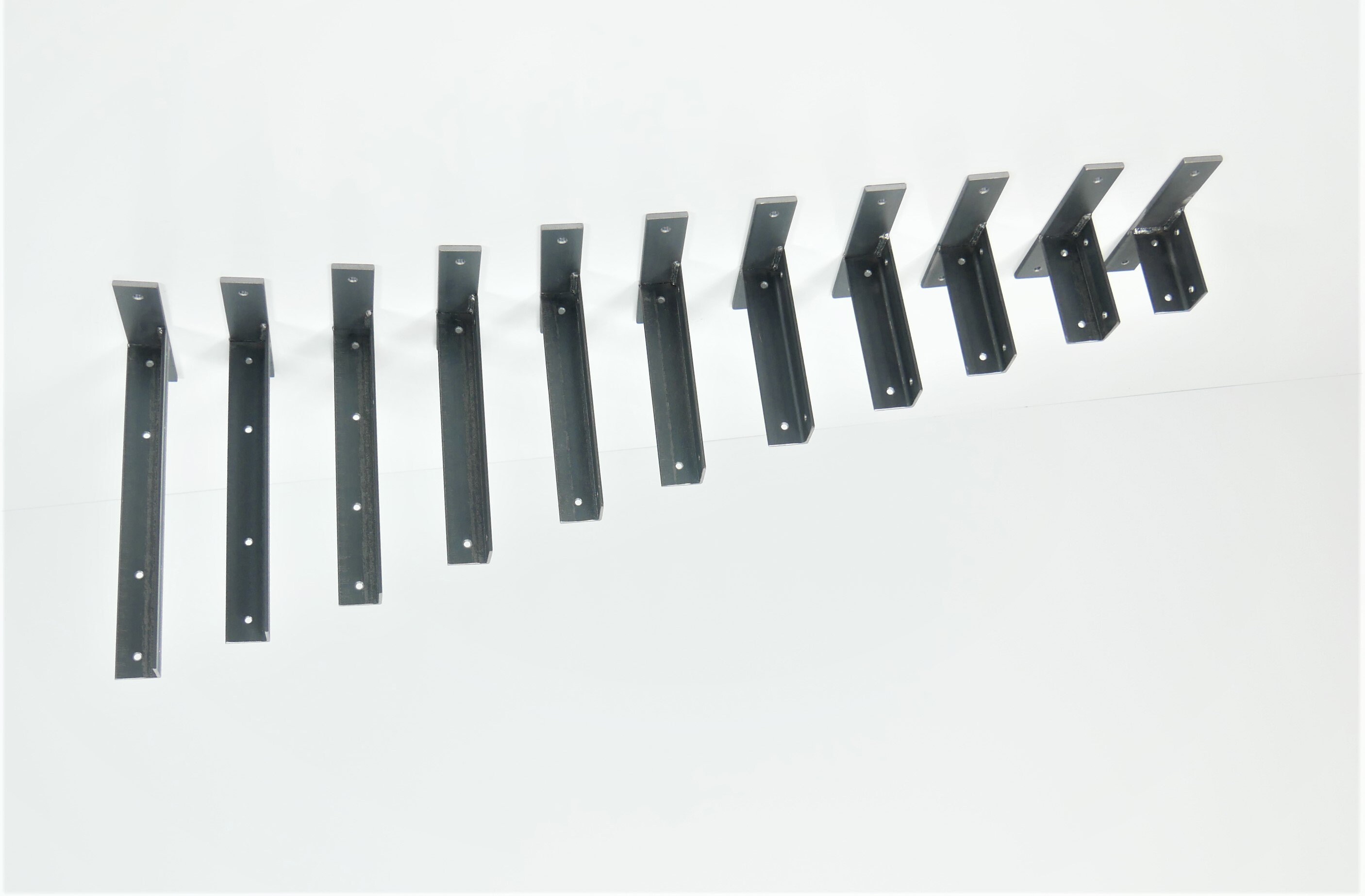 Pair Alcove Shelf Angle Steel T Brackets Shelves Corner Etsy