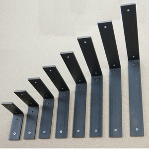 Paar Zware Plank Metalen Beugels 90 Graden Hoeksteunen Hek Reparatie Planken Versterkende Beugel 40X6mm Sterke stalen platte staaf