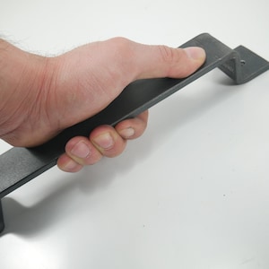 Metall Möbelgriff Rustikaler Schrank Stahl Eisen Schubladengriff Industrielle Bauernhaus Küche Rohstahl Primitive Möbel Minimalistisch