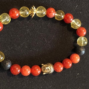 Carnelian, Citrin, Lava Rock, Lower Chakras alignment