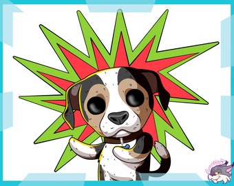 Custom Pet Portrait | Cat, Dog, Horse, Rabbit, Portrait From Photo | Cartoon Style | Custom Gift | cartoon portrait