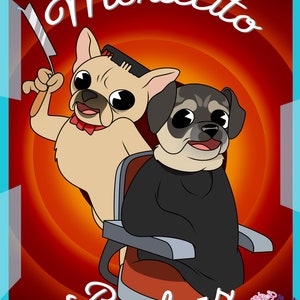 Custom Pet Portrait | Cat, Dog, Horse, Rabbit, Portrait From Photo | Cartoon Style | Custom Gift | cartoon portrait