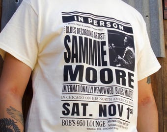Camiseta vintage con póster de Sammie / Pecadores