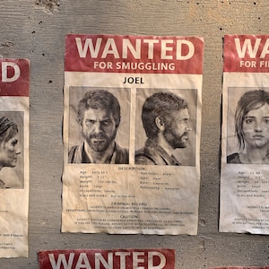 Joel Part I Wanted Poster |  The Last of Us Part I