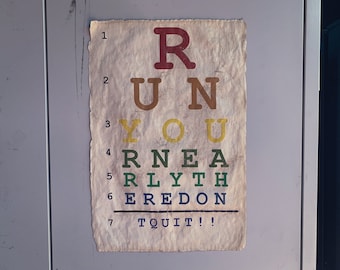 Eye Chart Poster