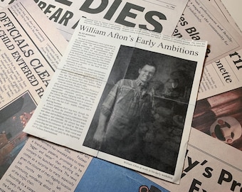 William Afton Newspaper Clipping | Five Nights at Freddy's 2
