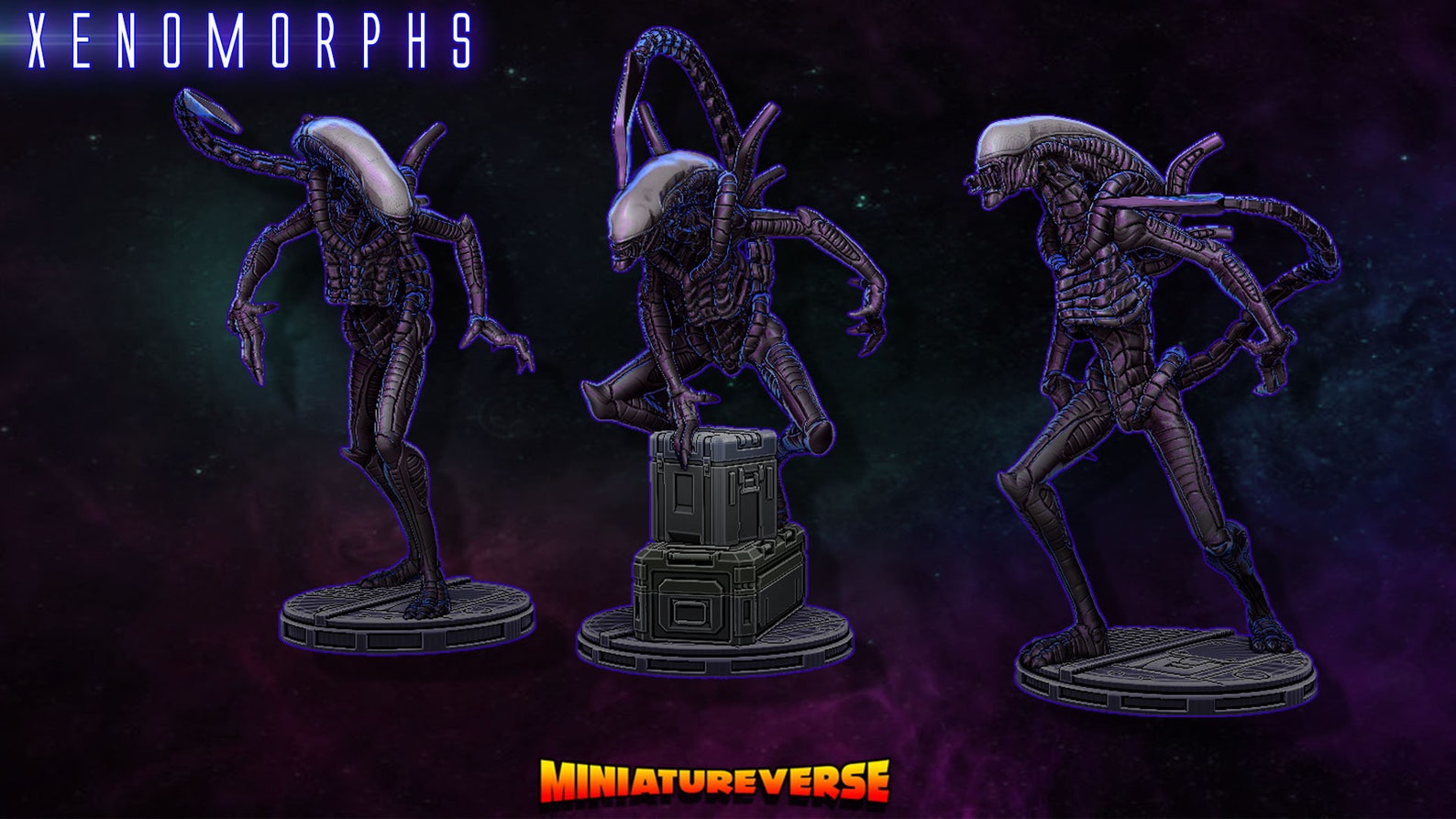 ALIEN Xenomorph Miniatures STL Files Etsy