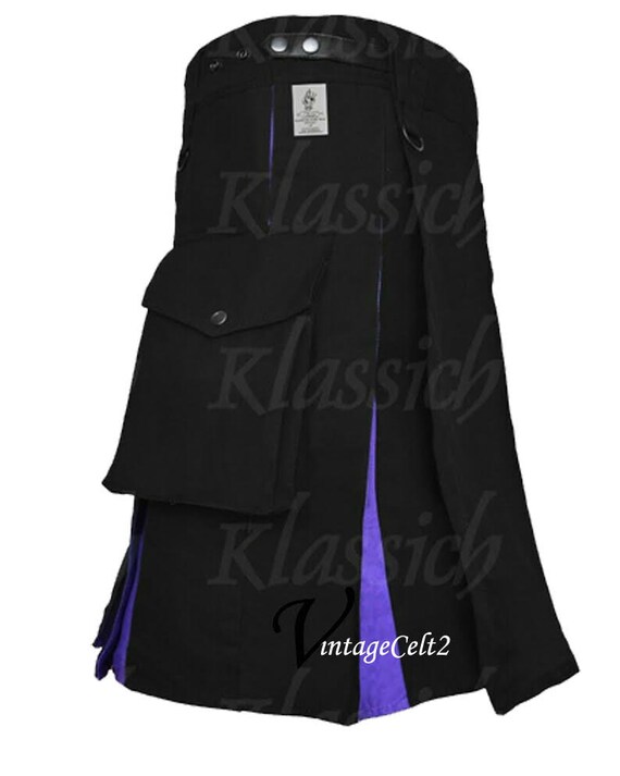 mens purple kilt