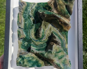 Angels Landing 3D Topographical Map: Awe-Inspiring Zion Canyon Art