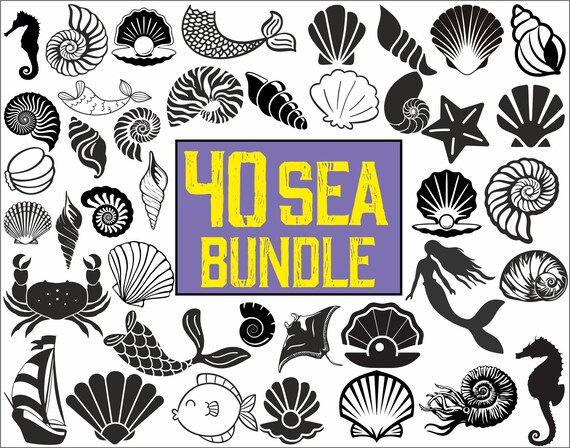 Ocean SVG Bundle Under the Sea Svg Seashell Svg Ocean | Etsy