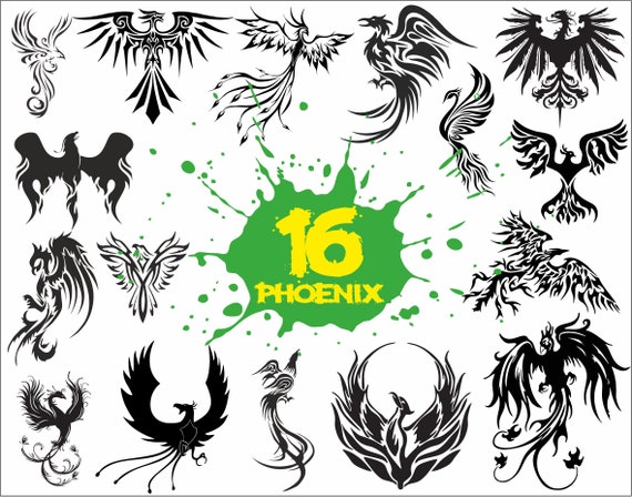 Pheonix Svg Firebird Svg Pheonix Silhouette Pheonix Bird Etsy