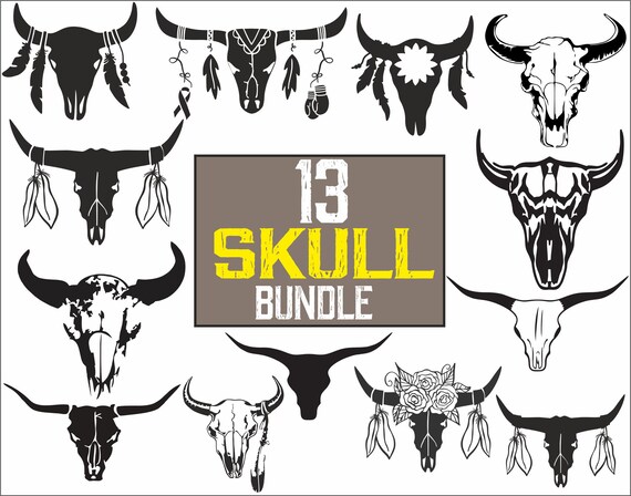 Download Bull Skull Svg Cow Skull Svg Skull Svg Buffalo Skull Svg Etsy