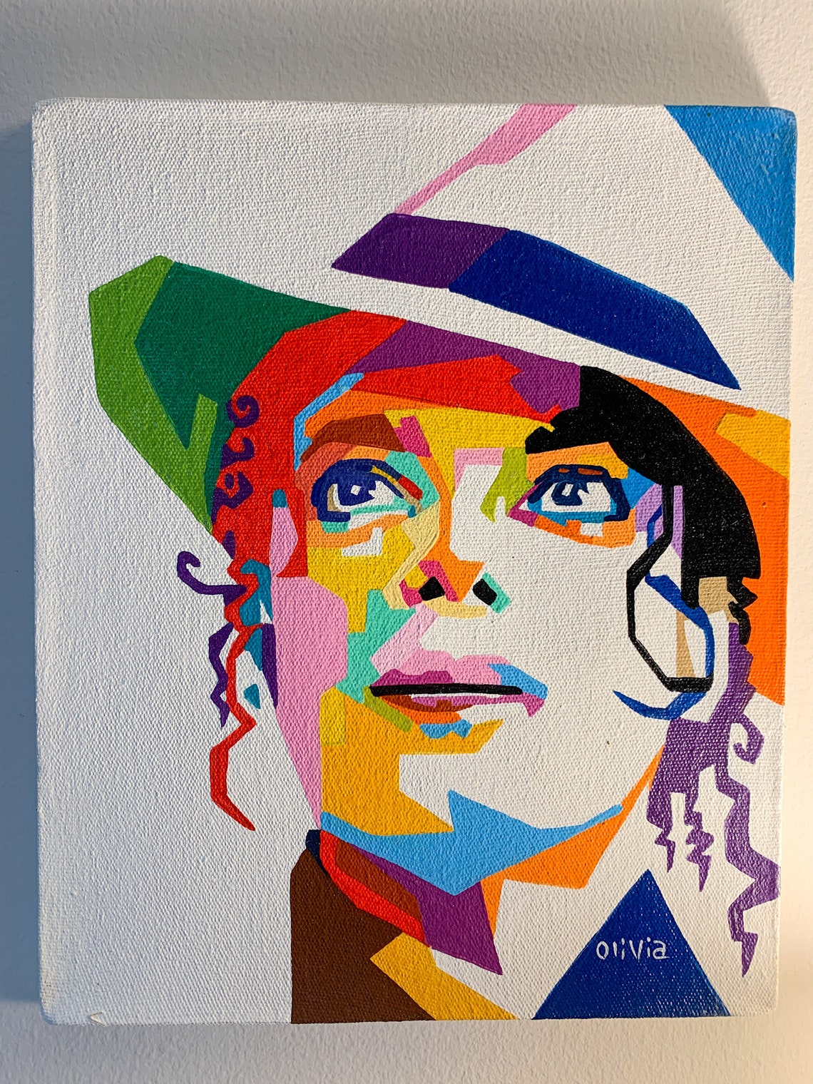 Colored Michael Jackson/Modern Abstract /Hand Painted/Oil Etsy