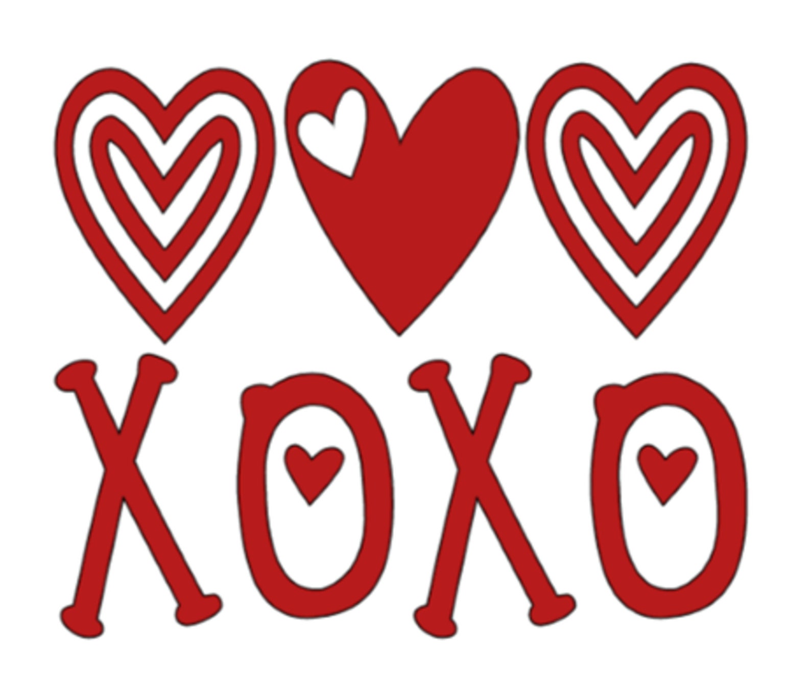 Love and XOXO Svg png For Cricut Silhouette vinyl HTV | Etsy
