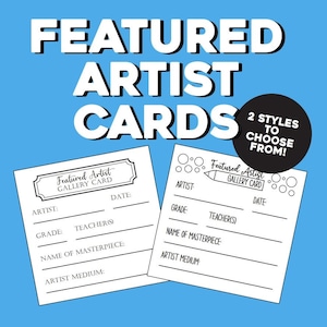 Carte degli artisti in primo piano