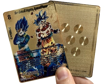 издънка млад Взират Son Goku & Vegeta Appex di Power Dragonball Super Metal Card - Etsy Italia