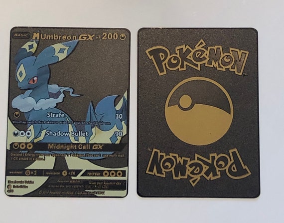 Mega Umbreon Custom Metal Pokemon Card Etsy