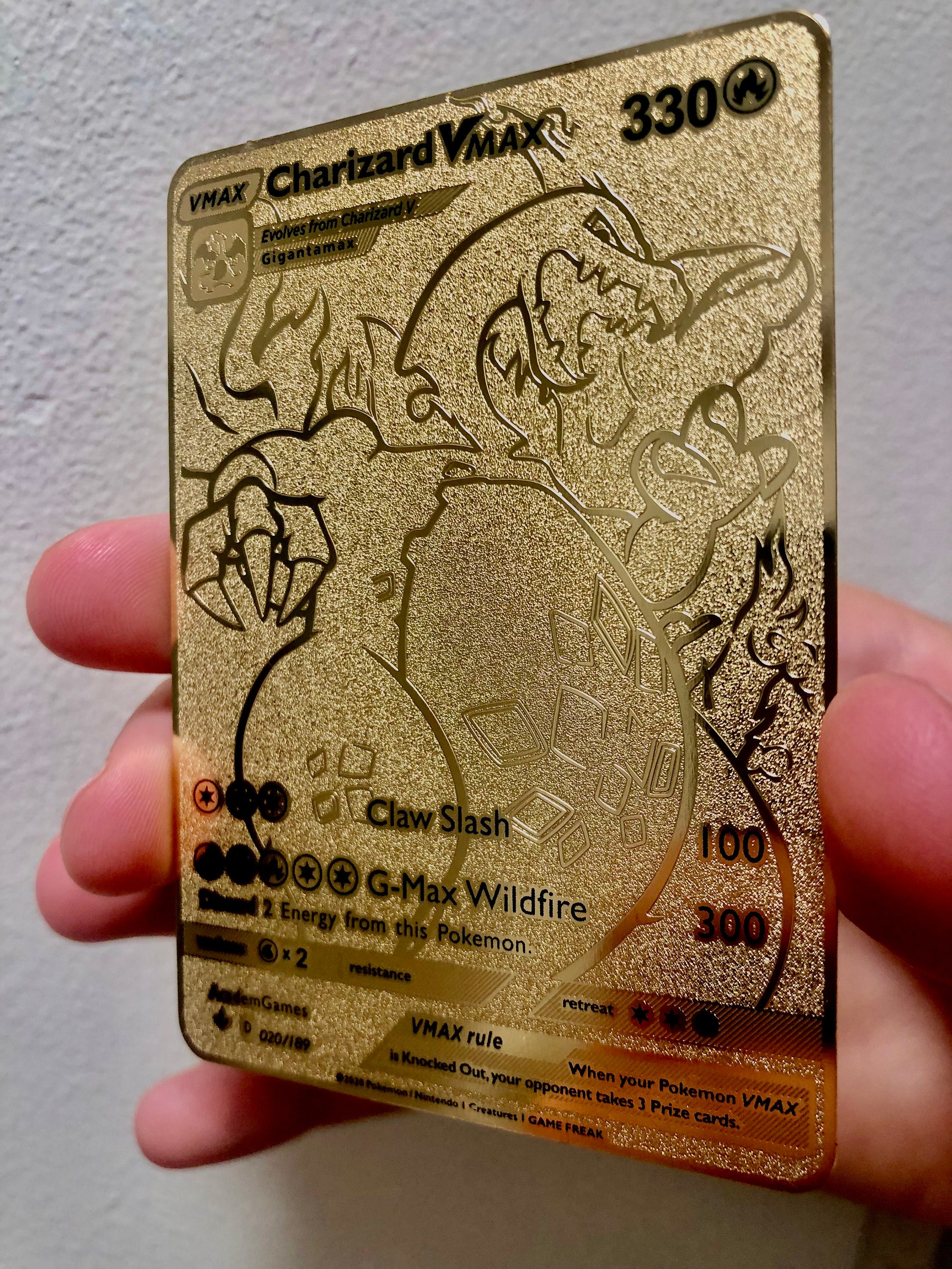 Buy Golden Charizard Vmax Online In India - Etsy India