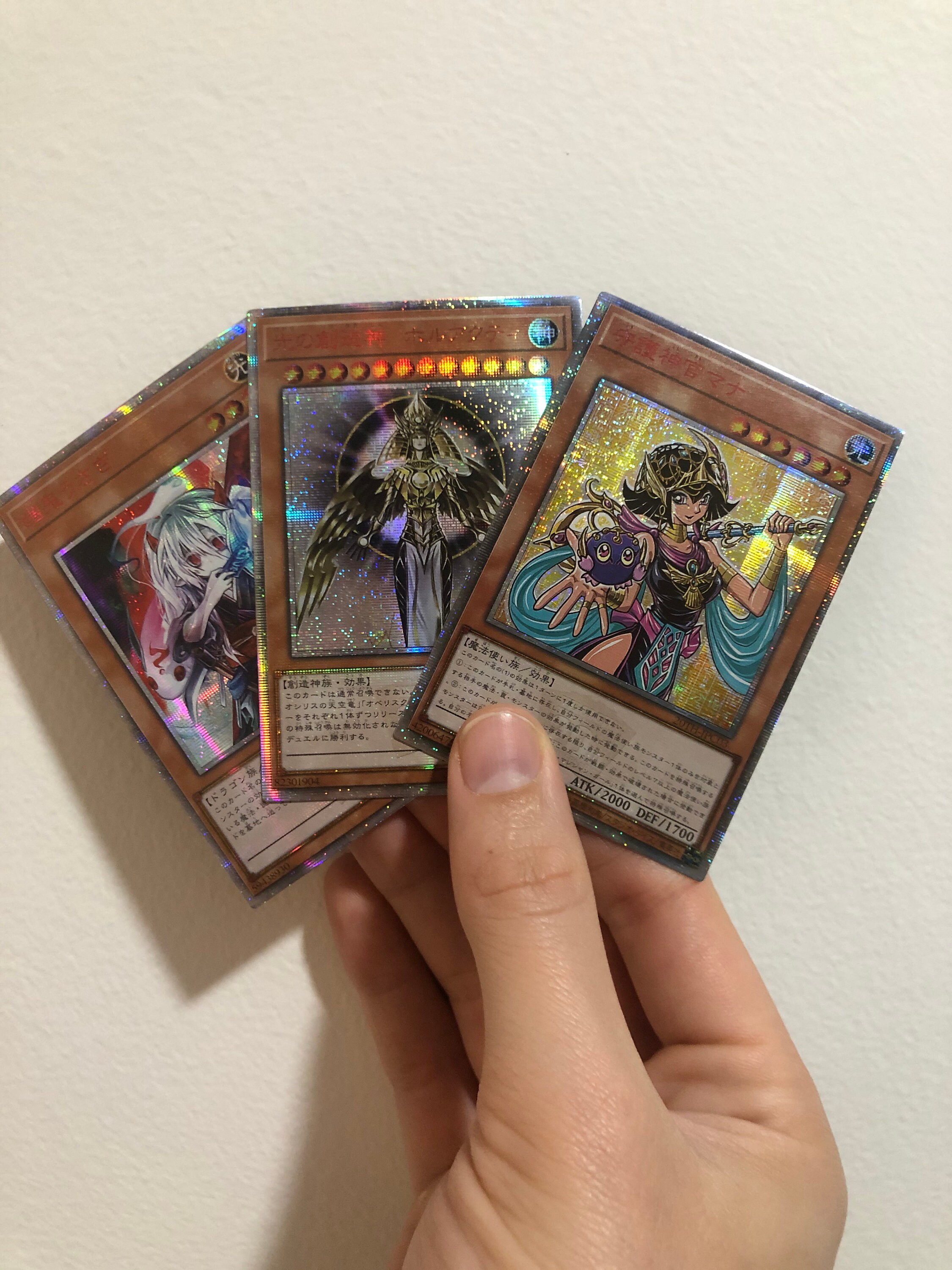 Set of 3 Yugioh Cards Custom Prismatic Rare Yugioh Cards Etsy