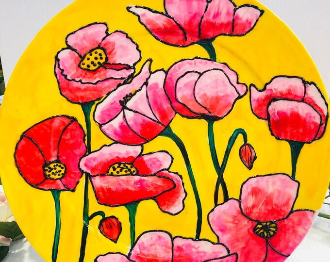Pottery Hand-Painted Plate