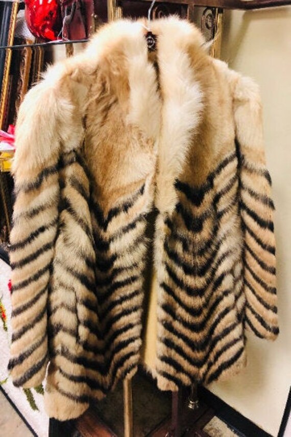 Blonde Chevron Fur