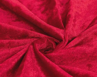 Crushed Velvet Fabric: 60" Wide, Holiday Décor, Costumes