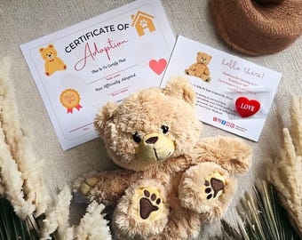 Stuff Your Own Bear Kit, DIY Plush Teddy Bear 16 inches, Craft Activity for Kids, Gifts Bulk birthday favors, Large event gift