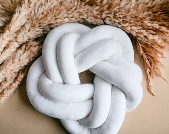 Star Knot Pillow, Minky Plush, Kids Room Decor (17x15 inches)