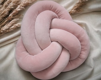 Celtic Knot Pillow, Handmade Plush Accent Cushion, Home Decor