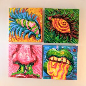 Fridge Art Magnets: Face Parts