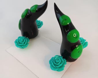 Horn Hair Clips: Kraken