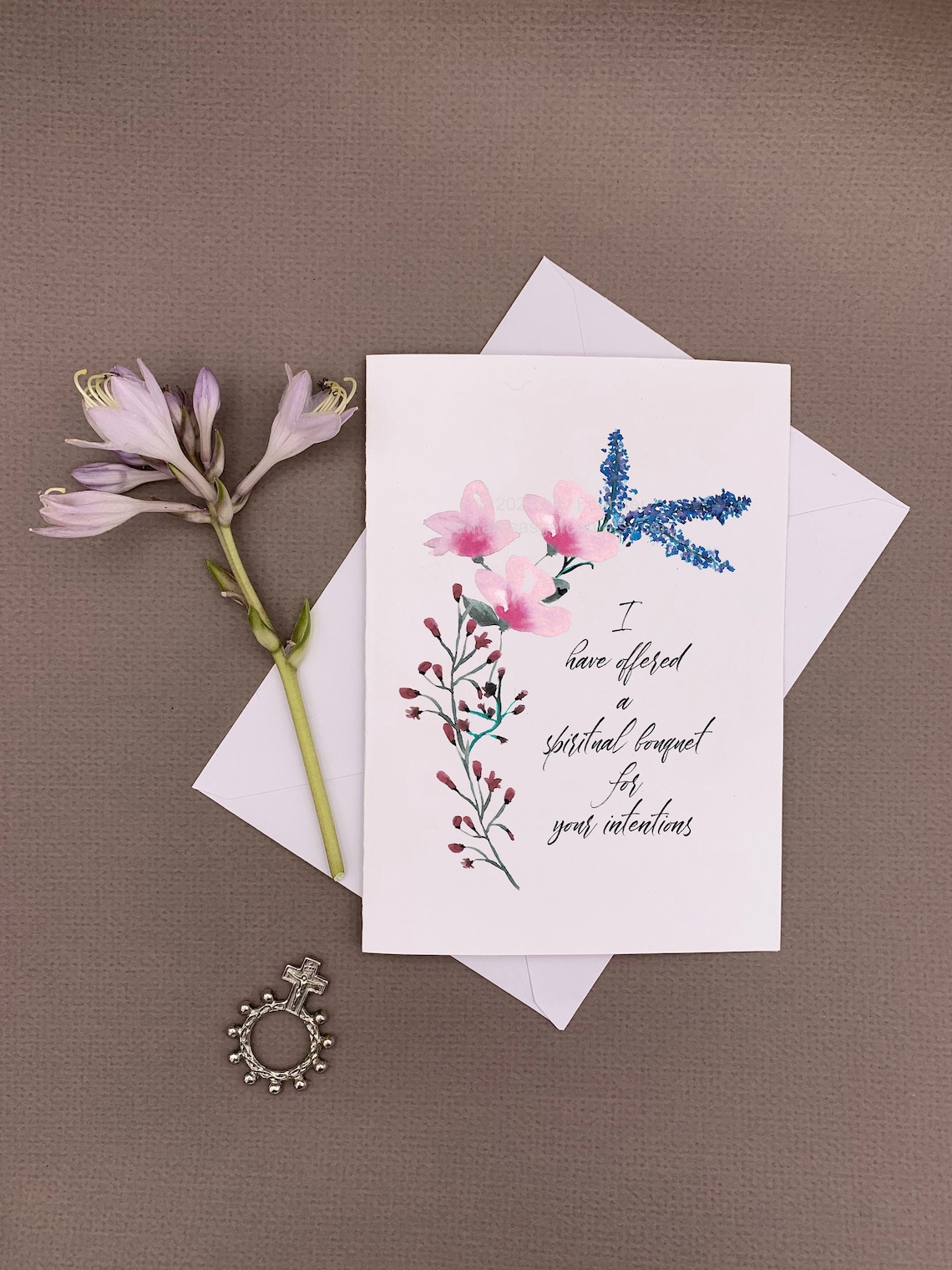 Printable Catholic SPIRITUAL BOUQUET, Digital PDF Catholic Card Printable Catholic SPIRITUAL BOUQUET, Digital PDF Catholic Card