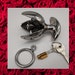 Sex Toy Anal Plugs,Anus Beads Lock Male Chastity Device Anus Expansion Adjustable Anal Plug Stainless Steel Butt Plug Lock Anal Dilator