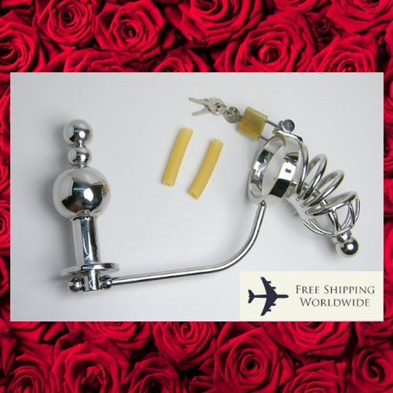 Male Chastity Device With Anal Male Chastity Device With Anal