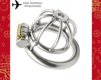 Super Small Stainless Steel Male Chastity Devicestealth Lock - Etsy Norway