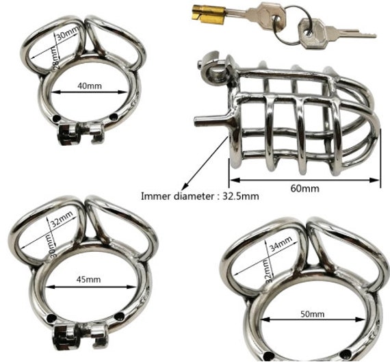 L-anneau de 40 mm-Cage De Chasteté Pour Homme, En Métal, Pour