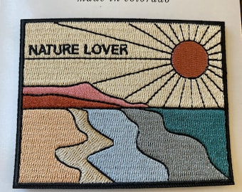 Patch- Embroidered Nature Lover Iron on Patch