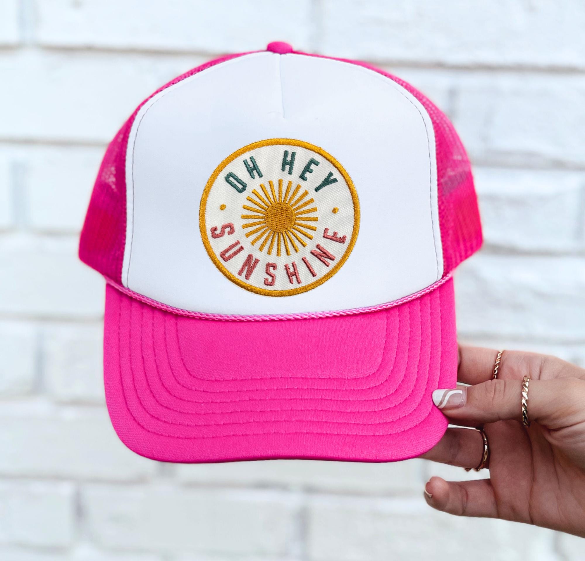 12x Hot Pink Mesh Trucker Caps - Verstellbare Mütz Produktbild-Vorschau 7