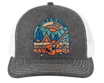 Cappello da camionista BMFS – Toppa ricamata con motivo fan art di Billy Strings