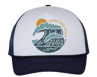 Rad Stuff Surf Wave Kids Trucker Hat – Coastal Youth Hat