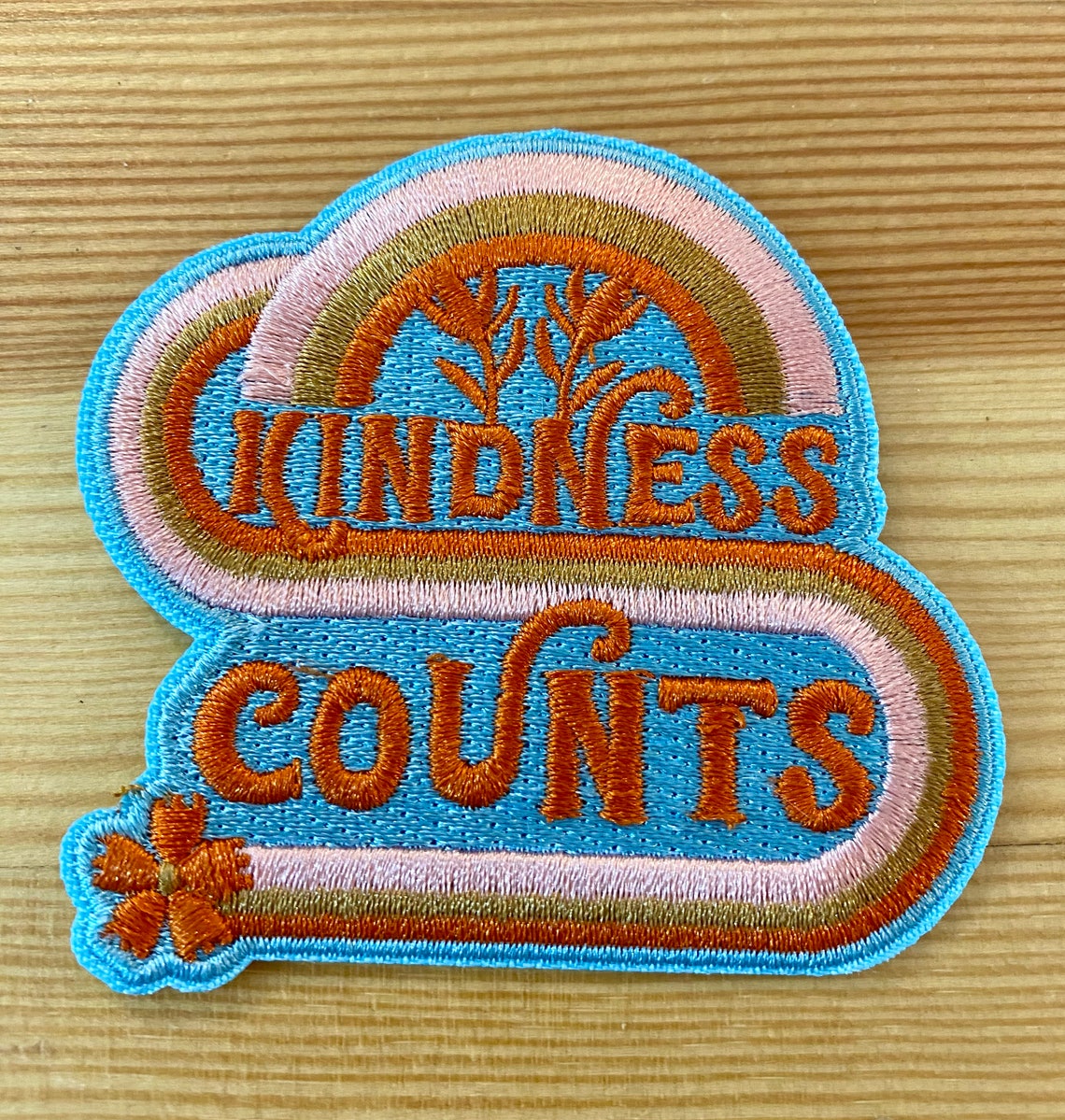 Kindness Counts Patch- Iron on Patch- Embroidered Patch - Etsy