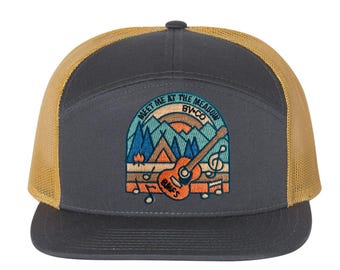 Cappellino da camionista ricamato BMFS – Billy Strings Fan Art, Festival Snapback