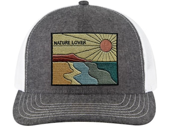 Embroidered Nature Lover Trucker Hat – Women's Outdoor Baseball Cap