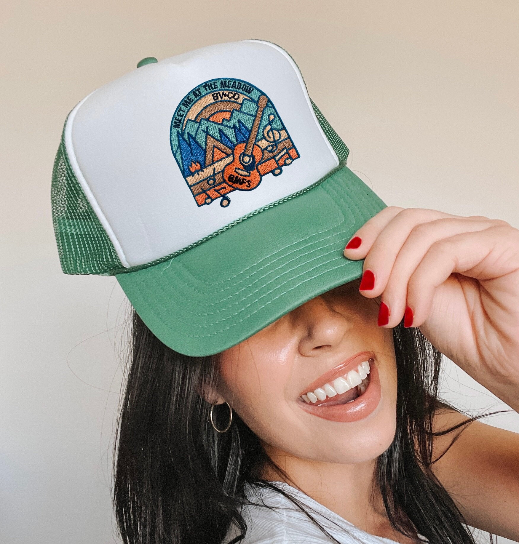 BMFS Renewal Trucker Hat- Mid Profile, Billy Strings Fan Art