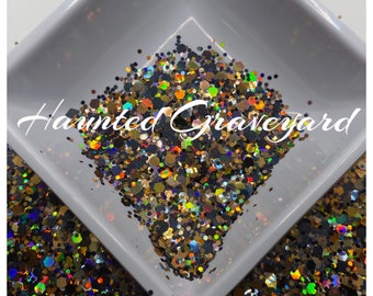 Haunted Graveyard Chunky Glitter Mix: Holographic Resin Supplies