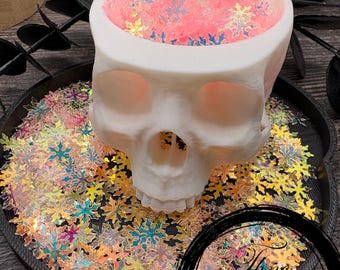 Holographic Snowflakes: Pink/Purple Shaped Sequin 10g Wt.